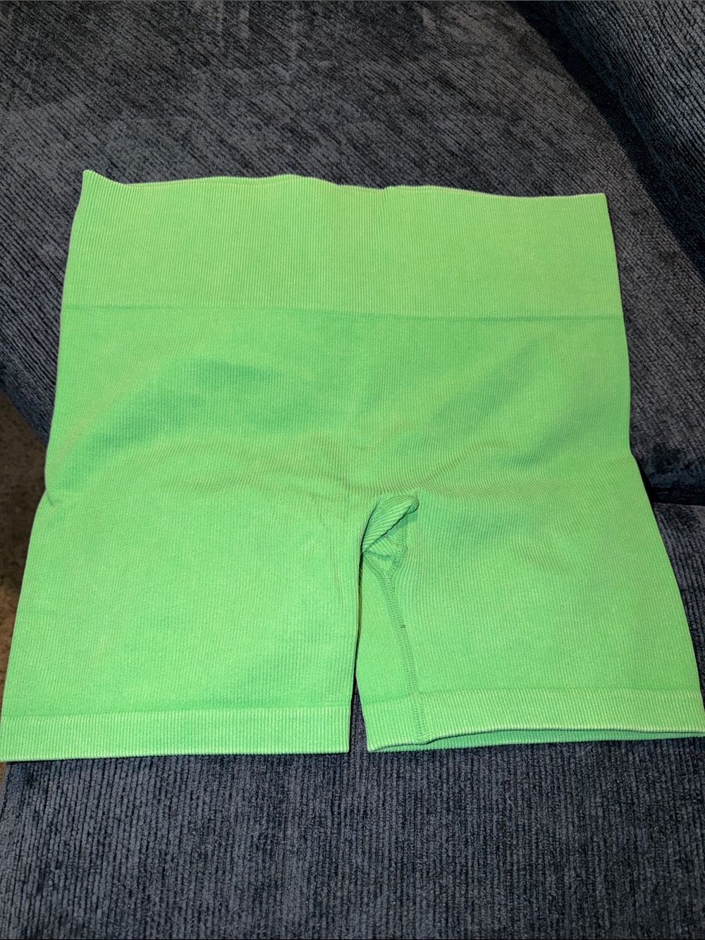 JoyLab Seamless High-Rise Lime Green Bike Shorts